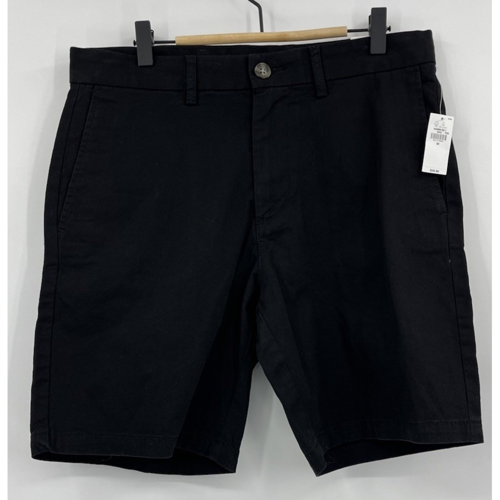 New Old Navy 32 Slim Chino Shorts Built-In Flex Flat Front Pockets 8" Inseam
